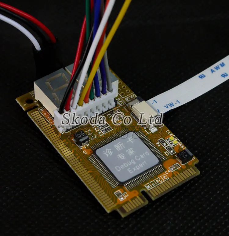 Бесплатная доставка Многофункциональный pci e диагностических карты ноутбука