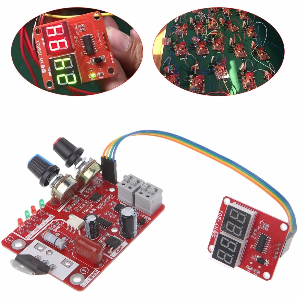Точечной сварки время Управление доска 40A текущий контроллер с цифровым Дисплей M13
