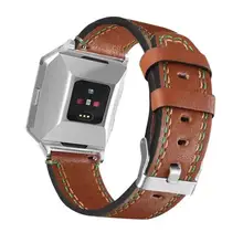 Модные роскошные кожаные Сменные аксессуары браслеты ремни для Fitbit Ionic Прямая oct25