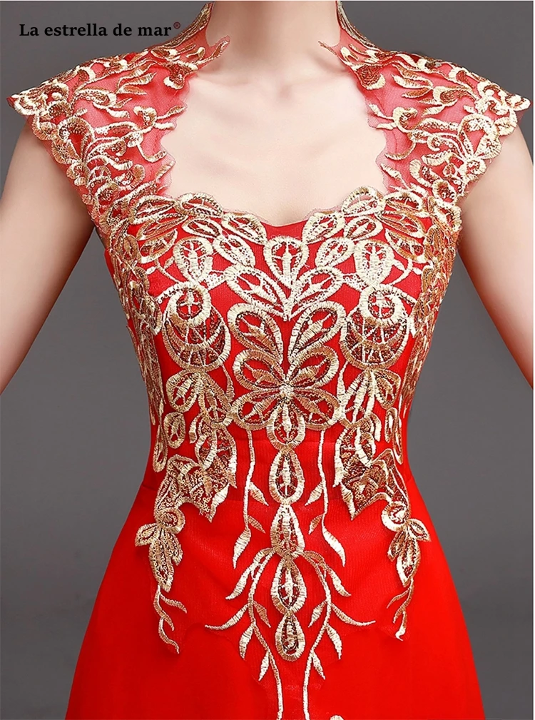 Robe Demoiselle D'honneur продажа сексуальный v образный вырез Кепки рукавами