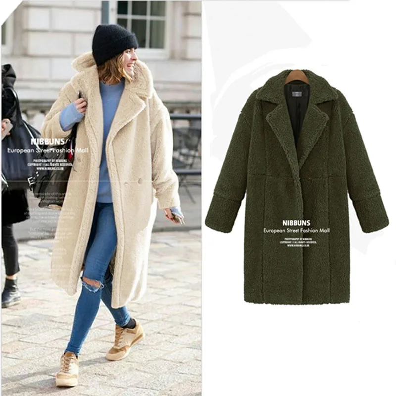 

2019 Fake Fur Coat Fourrure Femme Autumn Winter Faux Fur Coat Women Elegant Long Sleeve Ladies Streetwear Jacket Vintage Warm