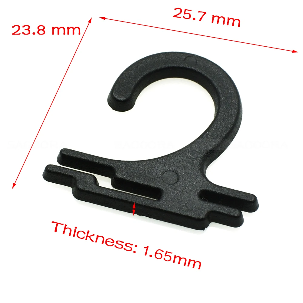 Plastic Sock Hook Hanger For Sock Stocking Packaging And Displaying