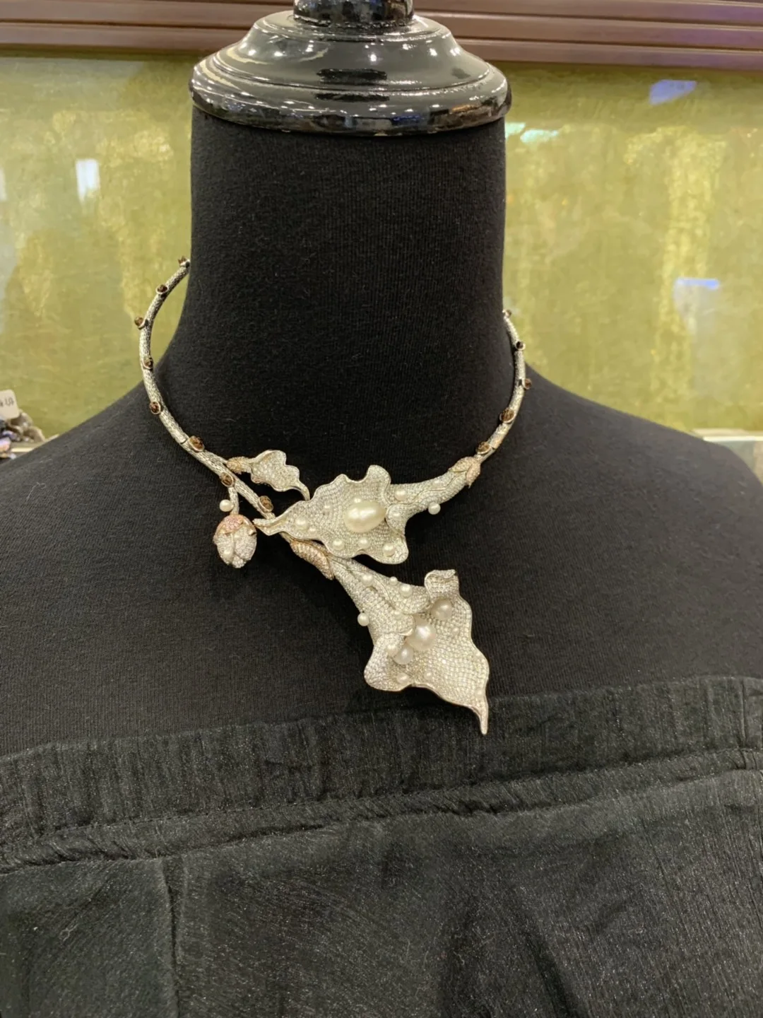 Ожерелье с натуральным жемчугом и цветком из пресной воды, высококачественное серебро 925 пробы с фианитом, модные женские вечерние украшения