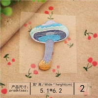 Buy AHYONNIEX 1 Piece Iron On Embroidery Patches Small Mushroom Patches For Baby Clothing Applique Patch Clothes Cute Stickers Online - Image 5