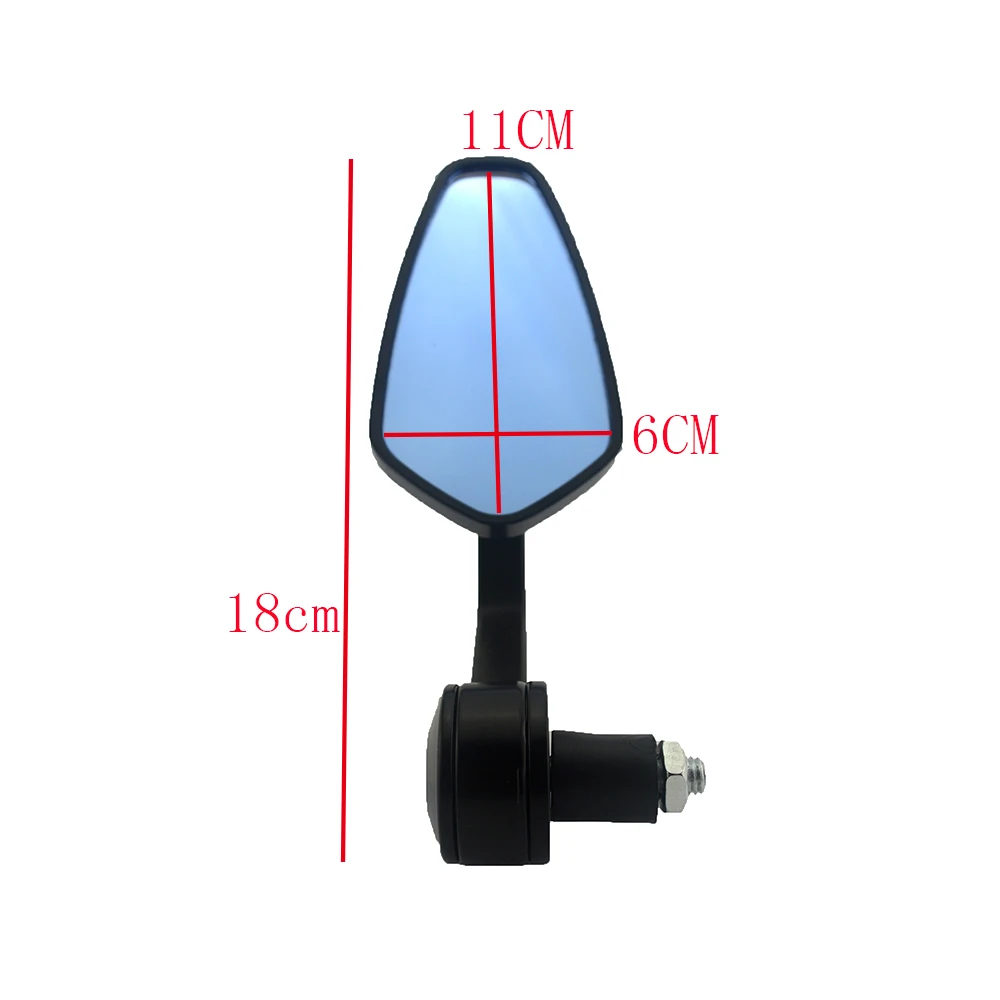 Боковое зеркало заднего вида для Ducati BMW Honda Suzuki Kawasaki 7/8 дюйма 22 мм|round side mirror|side