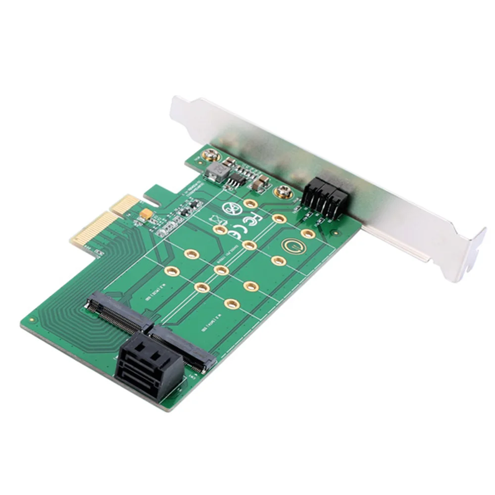  PCIe x 4 a NGFF M.2 M (PCIe) SSD SATA a + 2 x NGFF M.2 B (SATA) SSD adaptador soporta tarjeta PCIe 