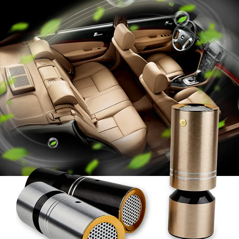 3 in 1 Negative ion Car Air Purifier HEPA Filter Car Active Carbon Filter Air Purifying Machine USB Car Air freshener Super Mute