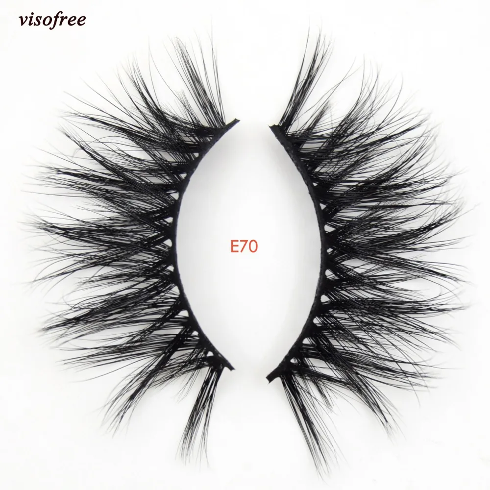 

Visofree Mink False Eyelashes 25mm Lashes 27mm Mink Lashes Handcrafted Full Volume Dramatic Eyelashes Luxury 3D Mink Lashes 70E