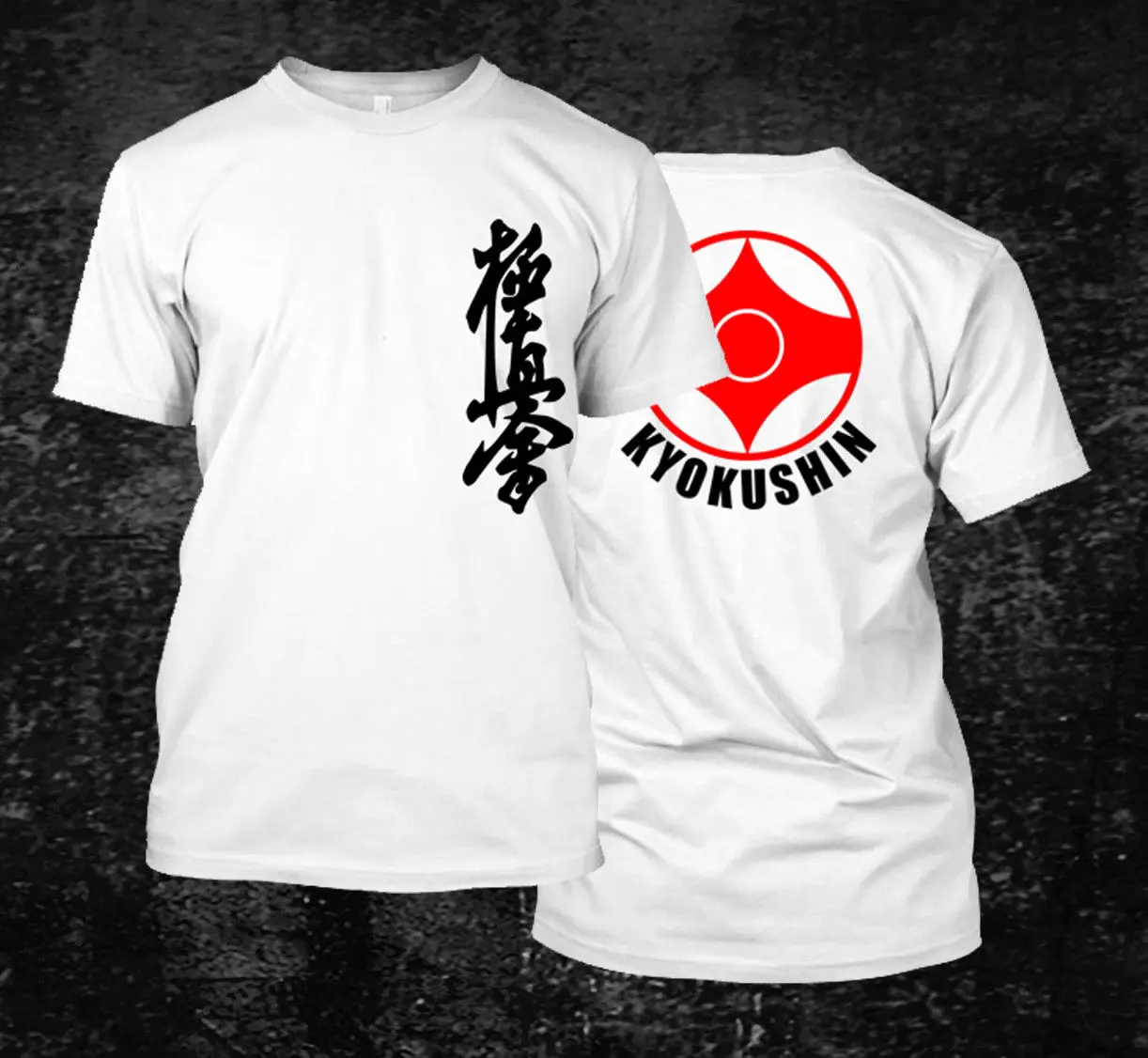 Свободная черная футболка Homme Tees Kyokushin Karate Masutatsu Oyama Karate Japan-Custom's t-shirt футболка с принтом Мужская