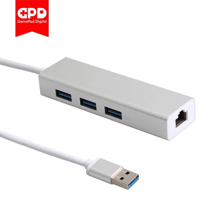 USB C Ethernet Rj45 Lan адаптер 3 порта концентратор Type Gigabit 0 сетевая карта для GPD POCKET|USB-хабы|