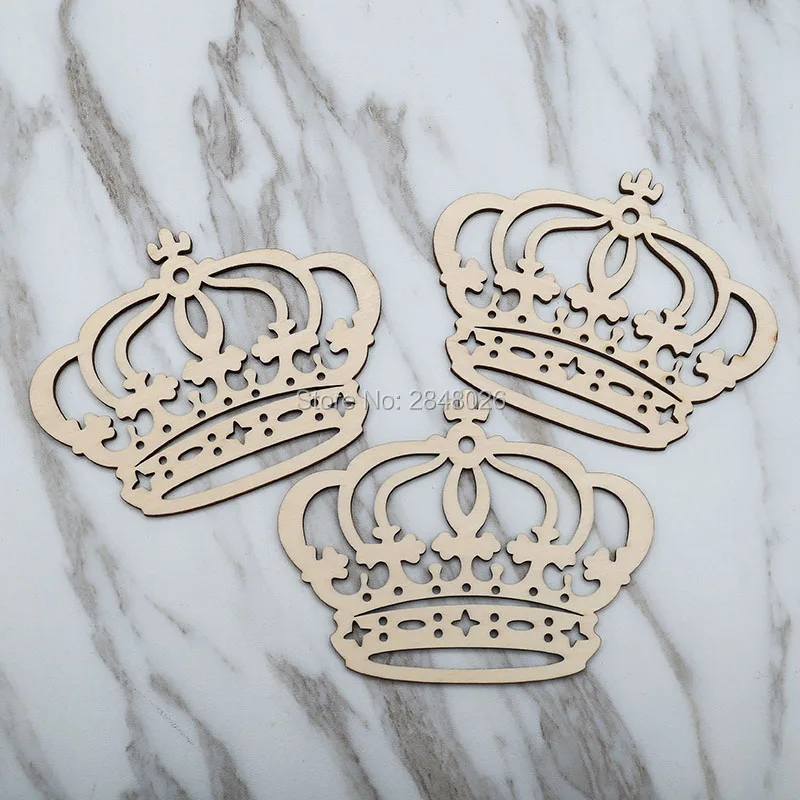 

Laser Cut Wooden Princess Crown Coaster Ornaments .Unfinished Wood Tags .Rustic Ornaments,Wood Coasters Cup Mat Placemats