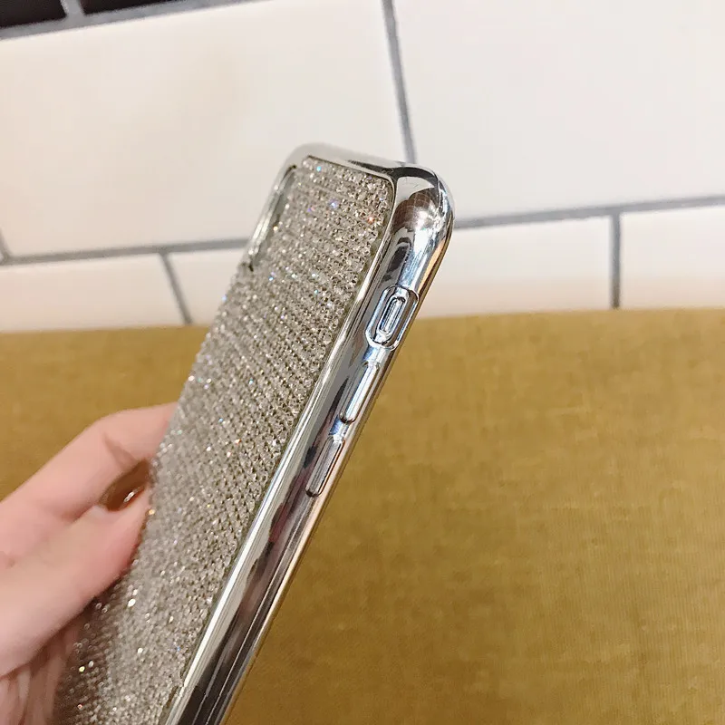 DanYee 5 шт./лот Украшенные стразами чехол для телефона для Iphone XR XSMax Eleplating Край ТПУ Мягкая крышка для Vivo X23/Y66/Y67