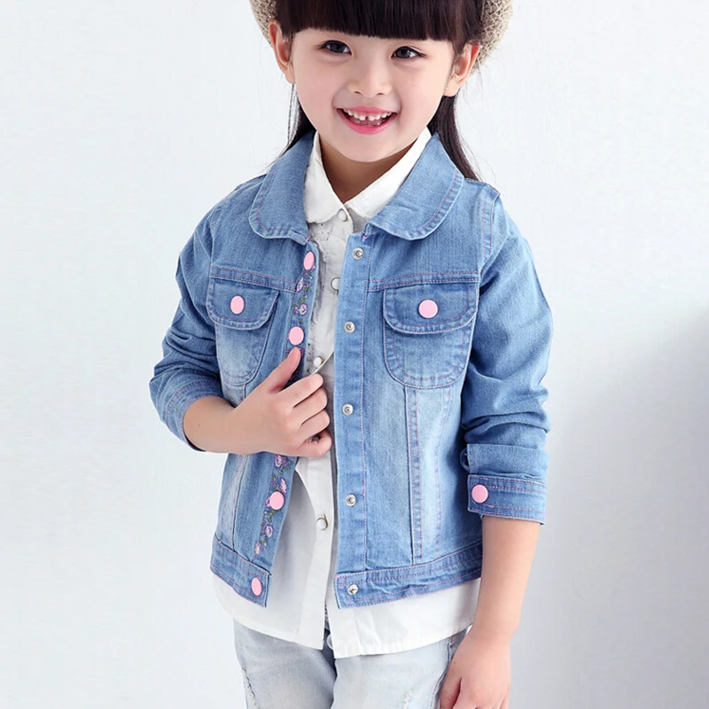 GirlsJeansJacketSpringAutumnGirlsJacketsAndCoats2016Kids
