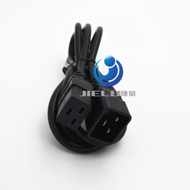 

C19-C20,IEC320 C20 Male Plug To IEC320 C19 Female Power Extension Cable Cord Host Server Engine Room UPS Power Cord 3*1.5 1.8M