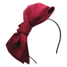 1X Sweet Cute Korea Style Big Bowknot Hair Band Bow Headband(red)