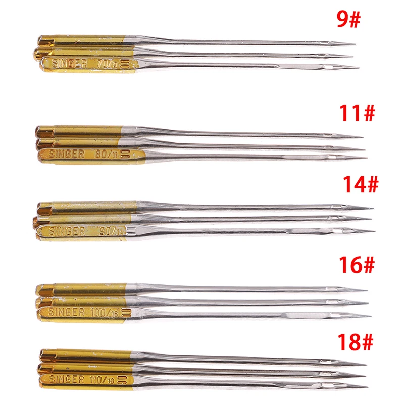 

3pcs high quality Household Sewing Machine Needles 9/11/14/16/18 for all household electric sewing machine