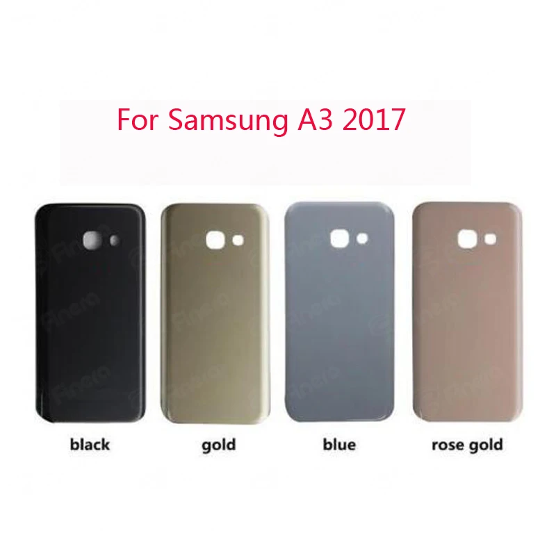 Новинка для samsung Galaxy A3 A5 A7 A310F A510F A710F стеклянная крышка для батареи задняя крышка+ наклейка