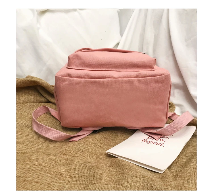 Preppy Style Women Backpack for School Teenagers Girls Vintage School Bag Ladies Canvas Fabric Backpack Female Book bag Mochila--_34_24