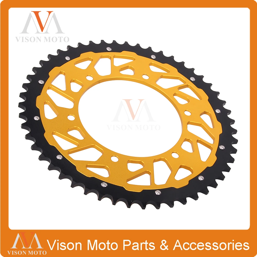 Задняя звездочка цепи CNC 42T 47T 48T 49T 50T 51T для Suzuki TSR DR DRZ RM RMX RS 125 200 250 350 400 450 RM125 RM250 E