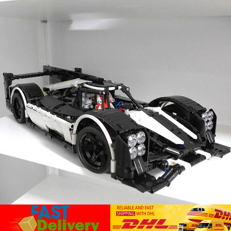 Лепин 23018 технические игрушки в MOC-5530 Гибридный супер гоночный автомобиль комплект строительные блоки кирпичи автомобилей игрушек для