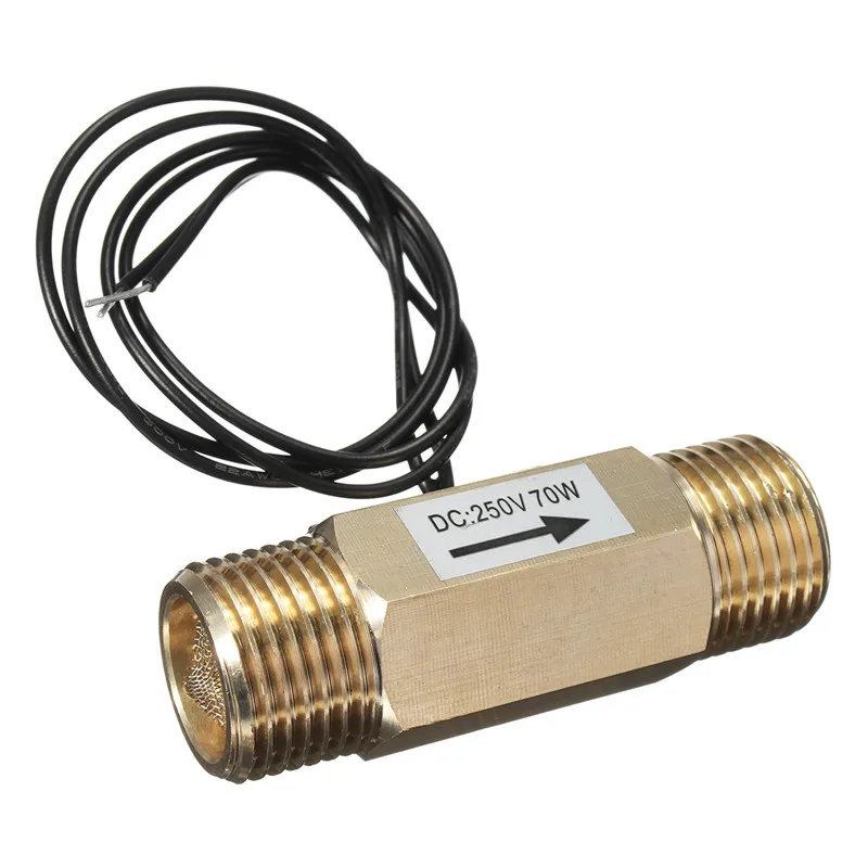 DN15 G1/2 &quotлатунный Датчик потока медный жидкости с эффектом холла переключатель