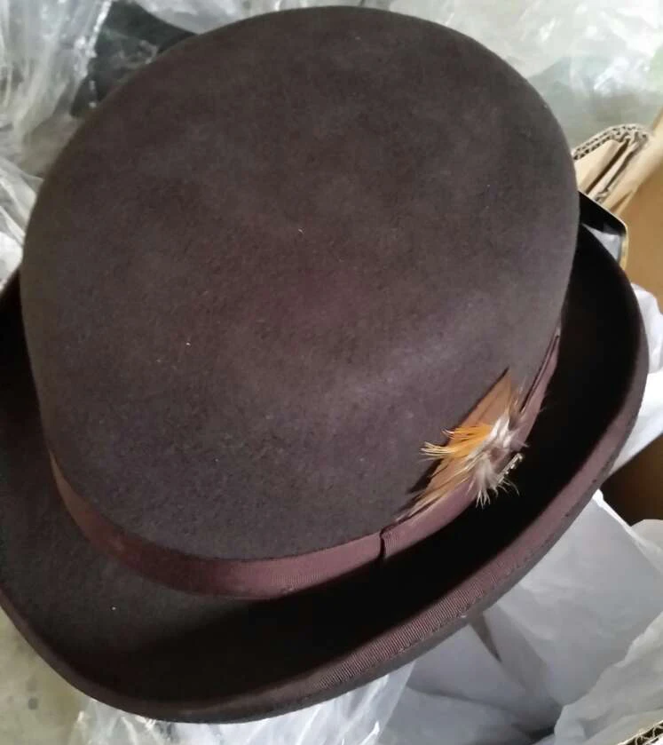 brown derby hats for sale