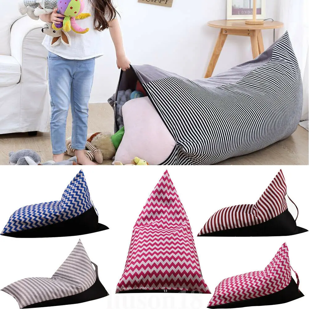 

Soft Waterproof Bean Bag Cover without Filling Comfy Chair Seating for Kids