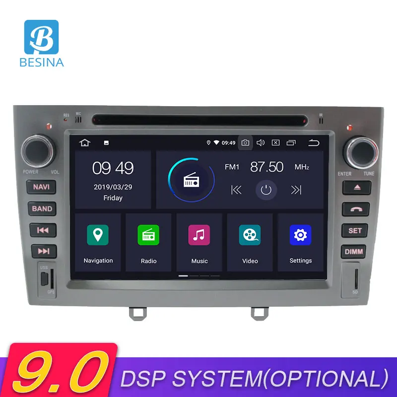 

Besina 2 Din Android 9.0 Car DVD Player For Peugeot 408 308 308SW GPS Navigation Bluetooth Multimedia Car Radio Audio Stereo