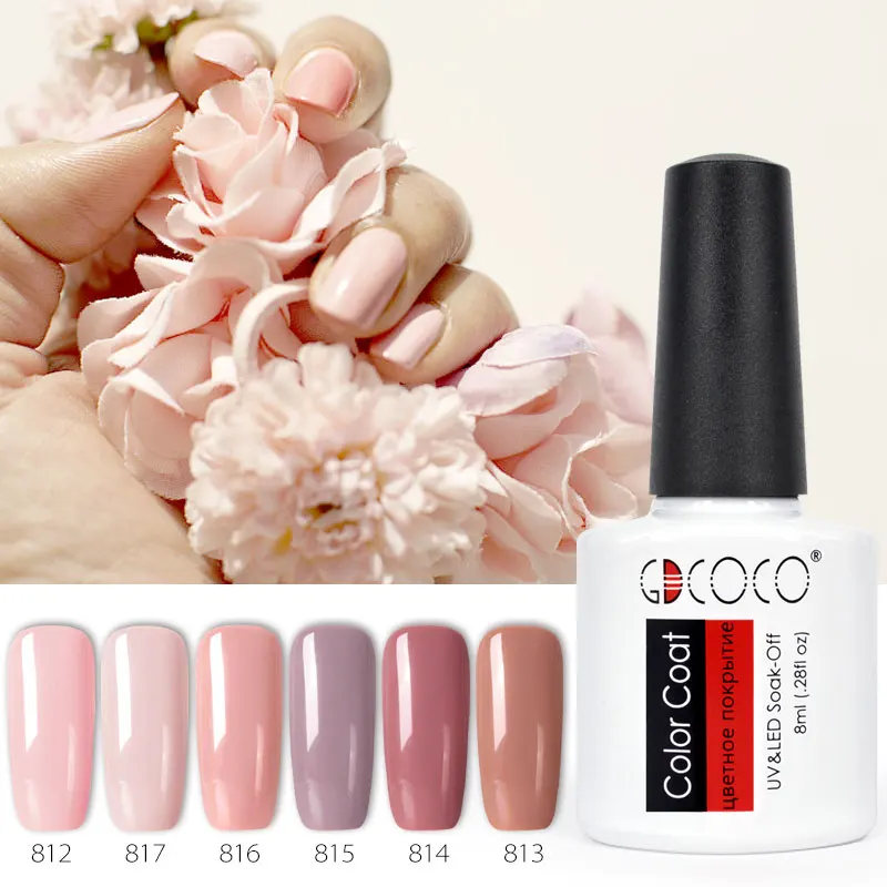 GDCOCO лак для ногтей nail Art Гель для дизайна Лаки 8 мл неонового цвета блестящие soak off-польский гель маникюр