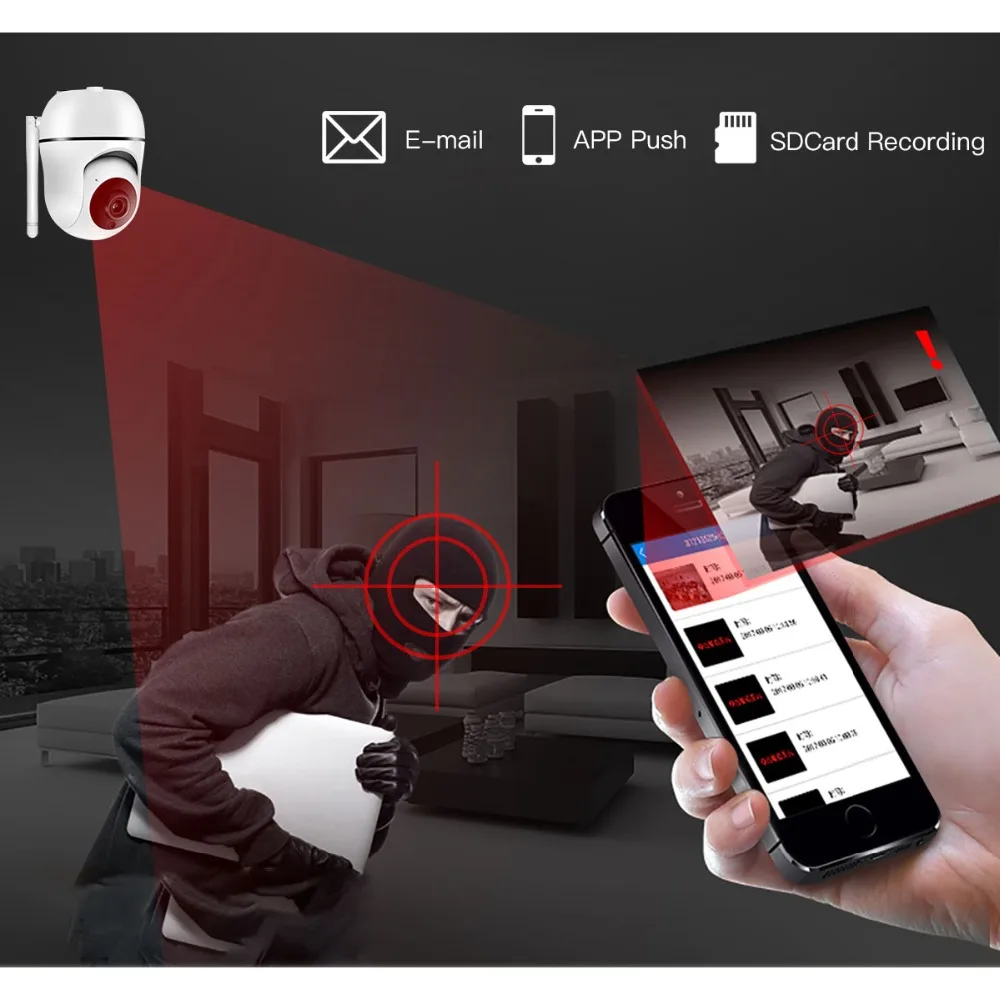 GADINAN 1080 P Смарт Wi Fi ip камера аудио безопасности CCTV домашняя сигнализация слот для sd
