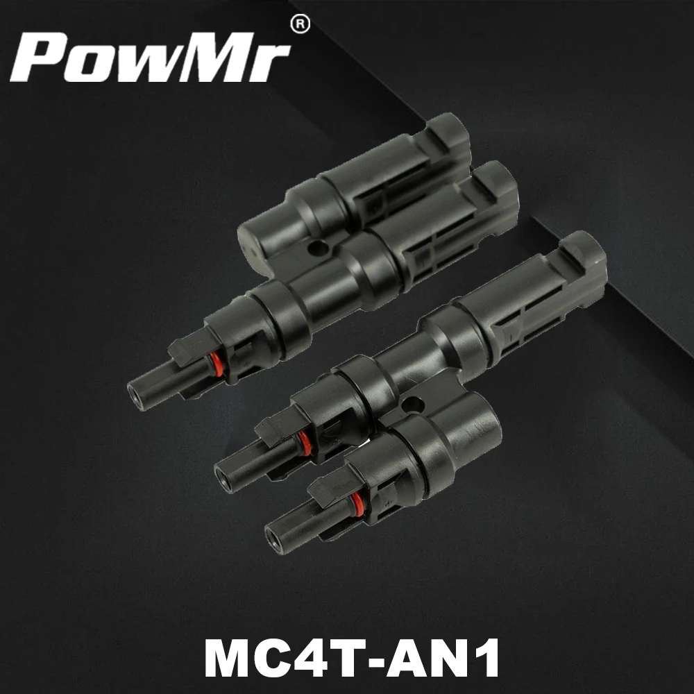 

One Pair Multi T Branch Sola Connector for Solar Panel Connection Male and Female Connector One to Two Combiner New