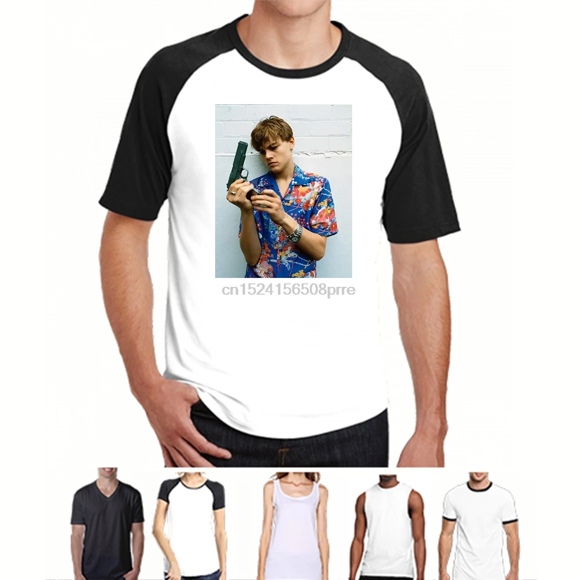 

T-SHIRT LEONARDO DICAPRIO ROMEO MOVIE THE HAPPINESS IS HAN MY NEW