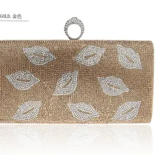 Модная Золотая женская сумка на плечо Свадебная вечерняя сумка клатч сумка для вечеринок Макияж сумка 03962-13