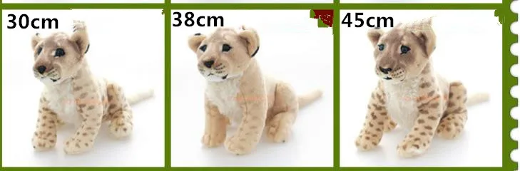 30-45 см, 4 модели, мягкие животные, настоящая жизнь, плюш, сидящий тигр, леопард, Лев, мягкие плюшевые игрушки, милые леопардовые куклы для мальчиков