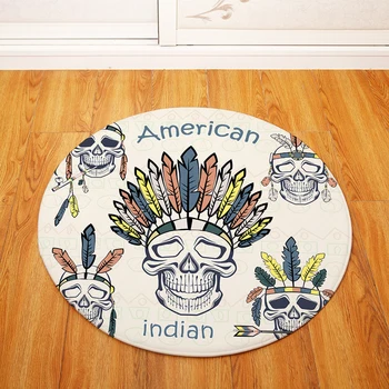 

National Characteristics Round Tapete For Living Room Bedroom Home Decor Carpet Rug Children Kids Soft Play Mat