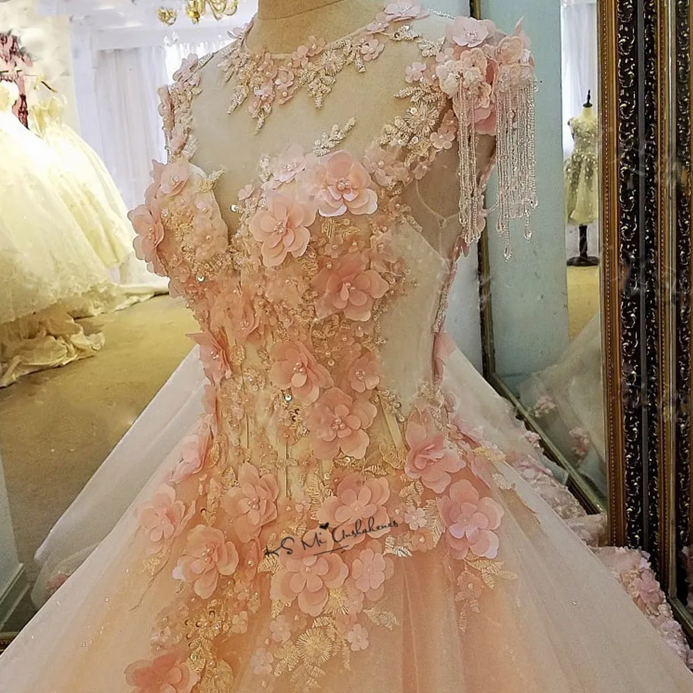 Diamond Tulle Vintage Wedding Dress 2018 Vestidos De Noivas