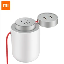 Original Xiaomi Mijia 100W Portable Car Power Inverter Converter DC 12V to AC 220V-240V with 5V/2.4A Dual USB Ports Car Charg