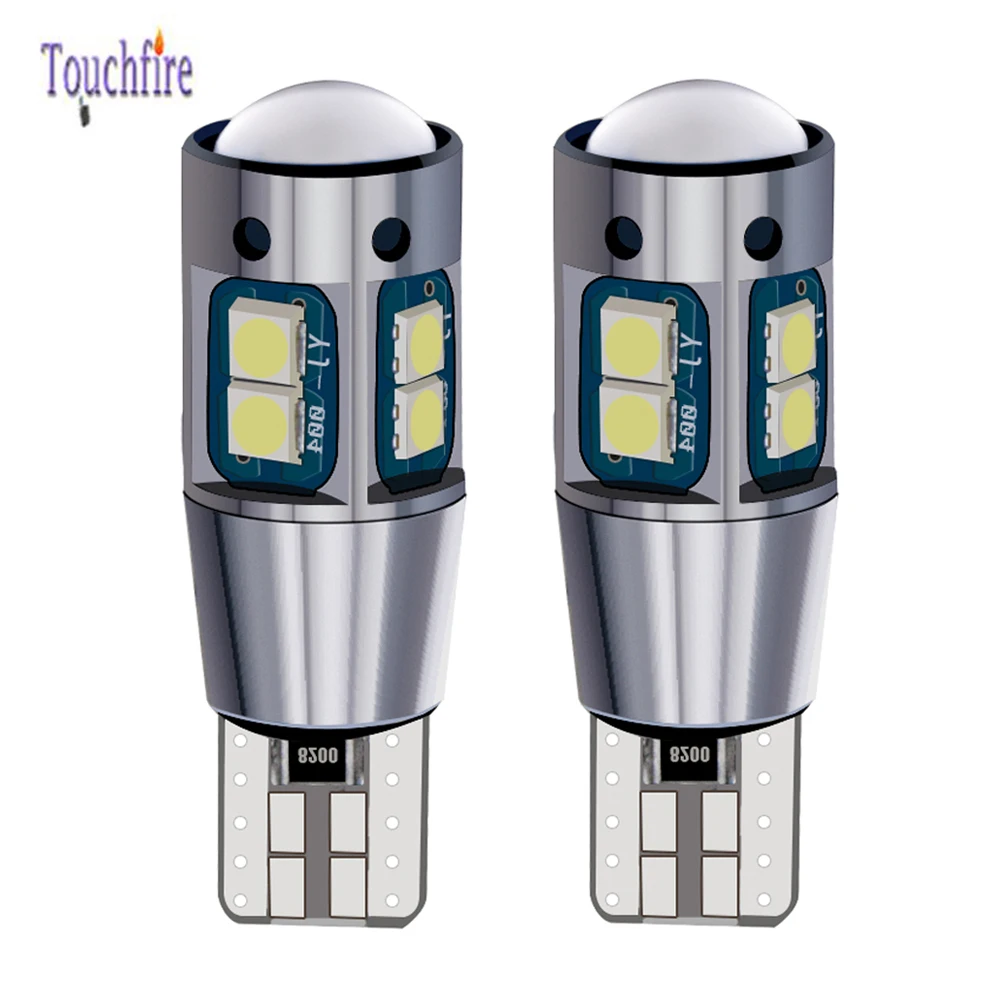 2X T10 светодиодный Canbus Автомобильная Лампа 194 W5W 3030SMD парковочный внутренний
