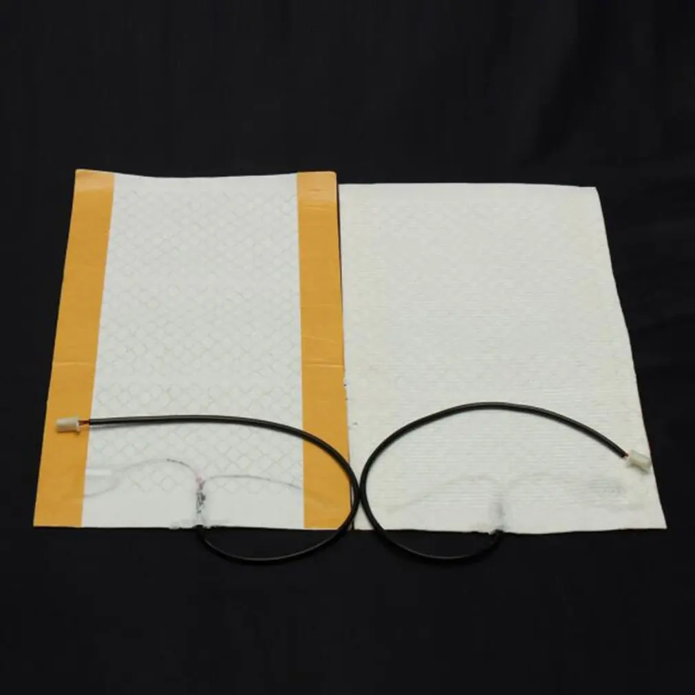

2 PCS 12V Universal Seat Heating Mats 48X27cm Carbon Fiber Heating Pad Portable Retrofit Car Kit Vehicle Accessories