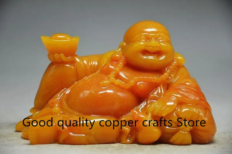 

Коллекционная китайская статуя Будды MAITREYA ручной работы из смолы