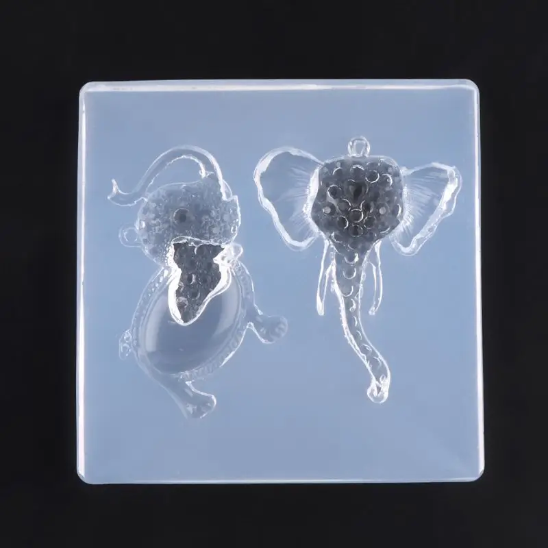 

Crystal UV Epoxy Silicone Mold Handmade DIY Jewelry Transparent Resin Elephant Shape Mould for Crafts