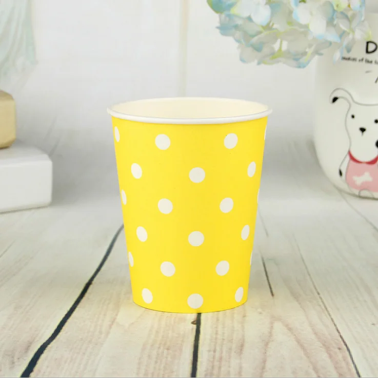 FANLUS Creative Princess Friendship Birthday Party Paper Cups Disposable Tableware (6pcs), Multi Color Party Supplies (8)