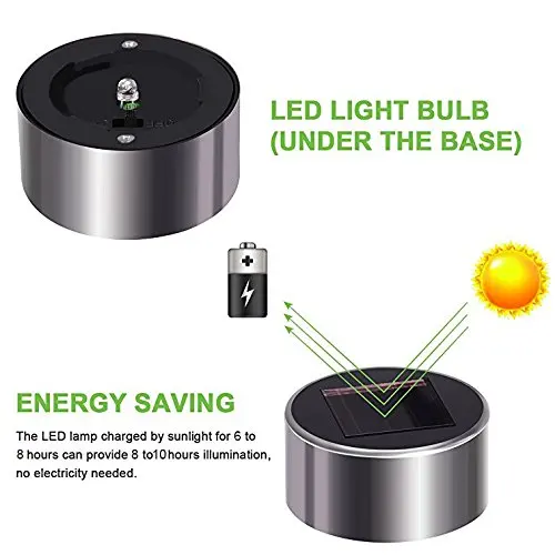 Solares ao ar Paisagem para Gramado Pces Luzes Livre Solar Powered Pathway Luz - Pátio Quintal Passarela Garagem f5 16 5 Lâmpadas solares
