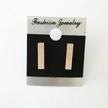 10 пар Нержавеющая сталь небольшой бар милый сладкий Стиль Серьги-гвоздики для Для женщин для девочек Brinco украшения Geometry Bijoux Femme