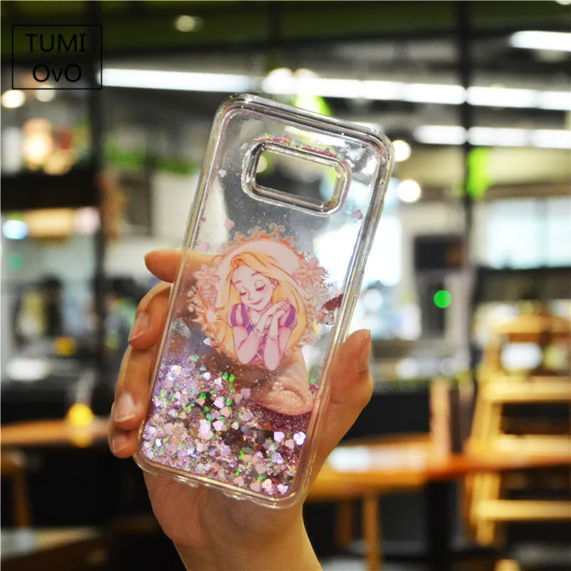 

Fairy Tale Angel Princess Liquid Quicksand Star Soft Cases For Samsung S6 S7 edge S8 Plus A3 A5 J1 J3 J5 J7 2015 2016 2017