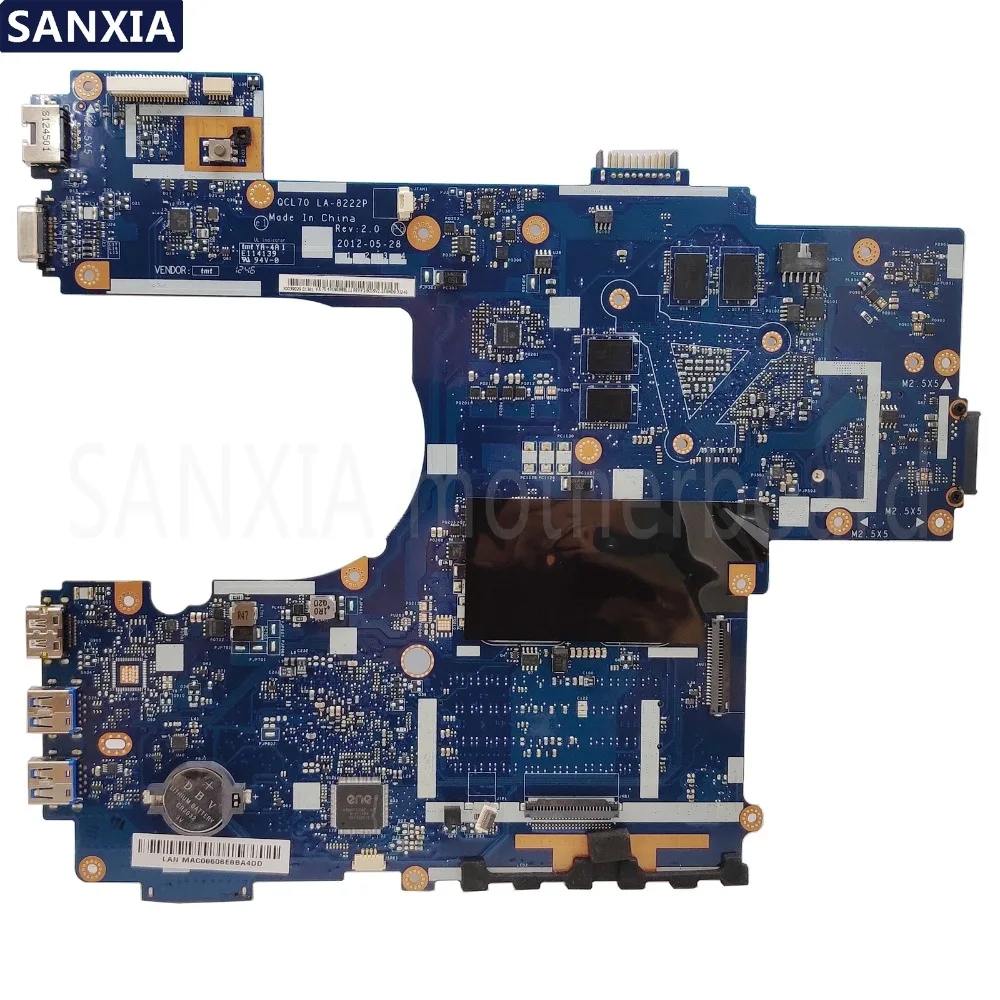 KEFU QCL70 LA-8222P REV2.0 محمول اللوحة الأم ل ASUS K75VJ K75VM R700VJ K75V K75 اختبار اللوحة الأصلية GT630M/GT635M-2GB