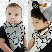 Модные треугольные нагрудники из хлопка для новорожденных, детские слюнявчики, водонепроницаемые детские нагрудники, Детские слюнявчик, лучший T