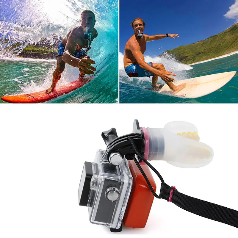 Экшн-камера для серфинга, крепление для рта, аксессуары для серфинга, дайвинга, для GoPro Hero 4 5 6 7, для Xiaomi 4K SJCAM SJ4000 SJ5000 SJ7000 SJ7 H9