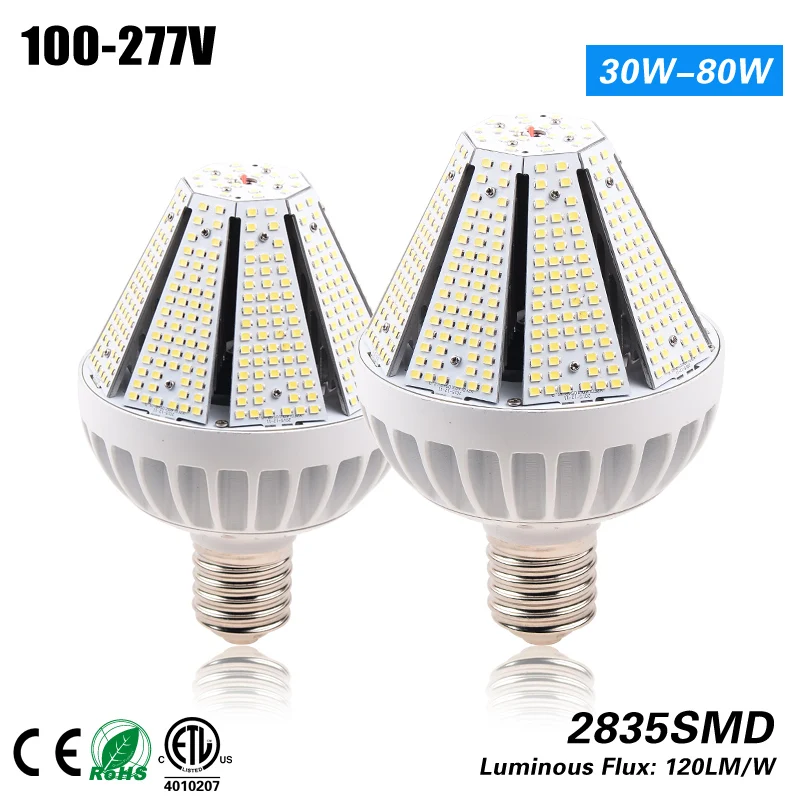 Free Shipping 60w led pyramid corn light bulb replacement 175w HPS warehousing CE ETL ROHS data warehousing