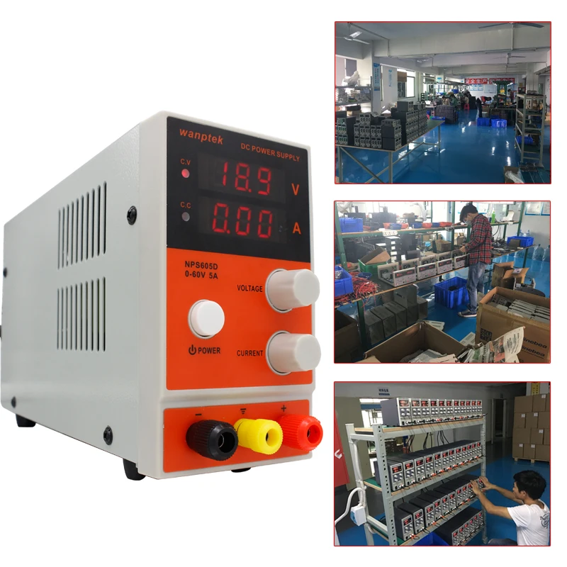 

DC Power Supply Adjustable Regulable 60V 5A Fonte De Bancada Voltage Current Stabilizer Two Pieces Output Cable Switch Power